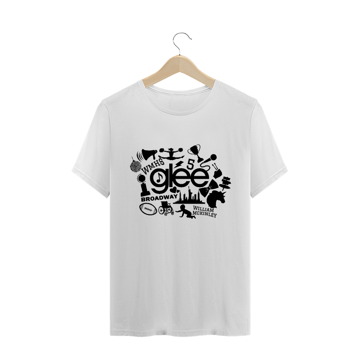 Nome do produto: Camisa Glee Símbolos