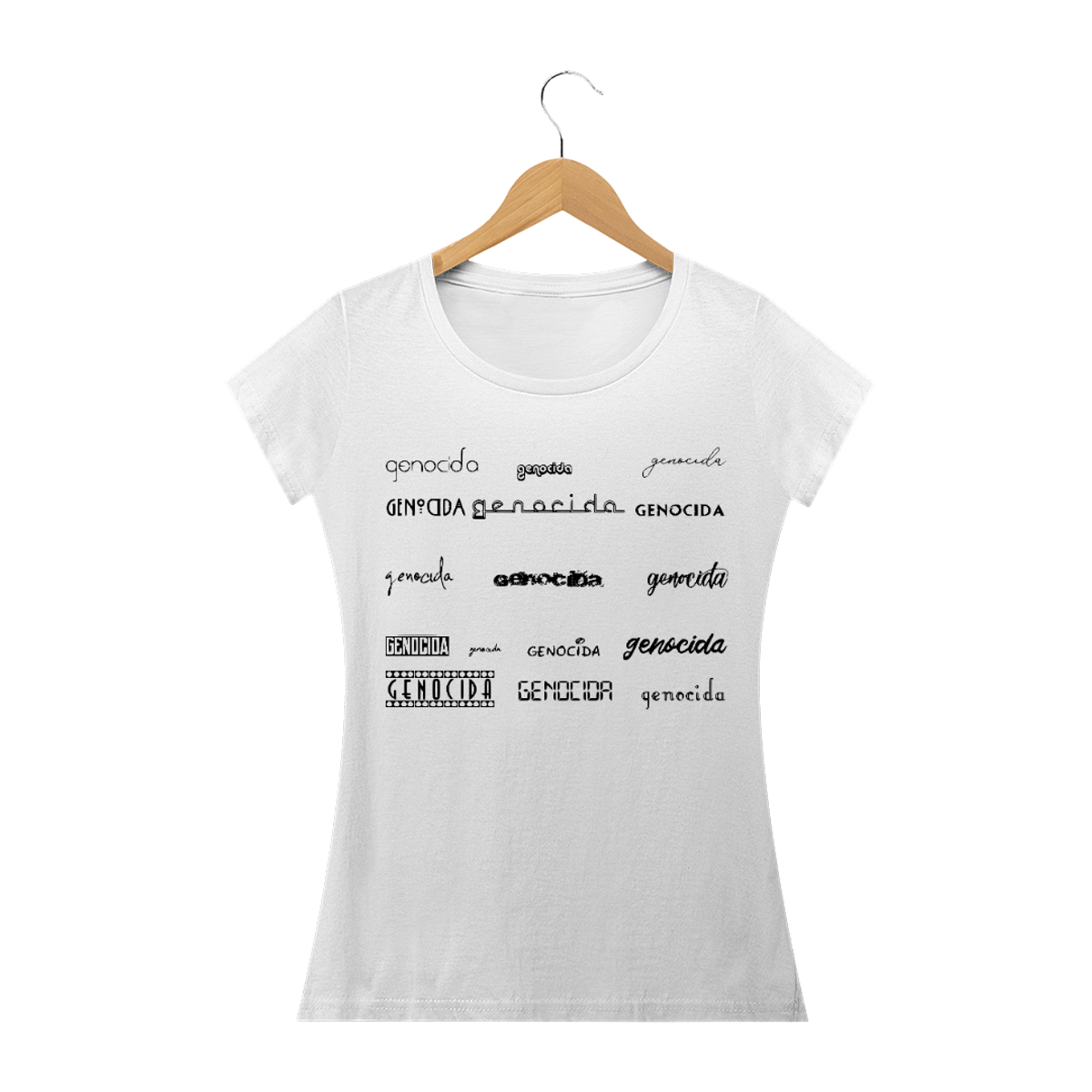 Nome do produtoCamiseta Feminina Genocida