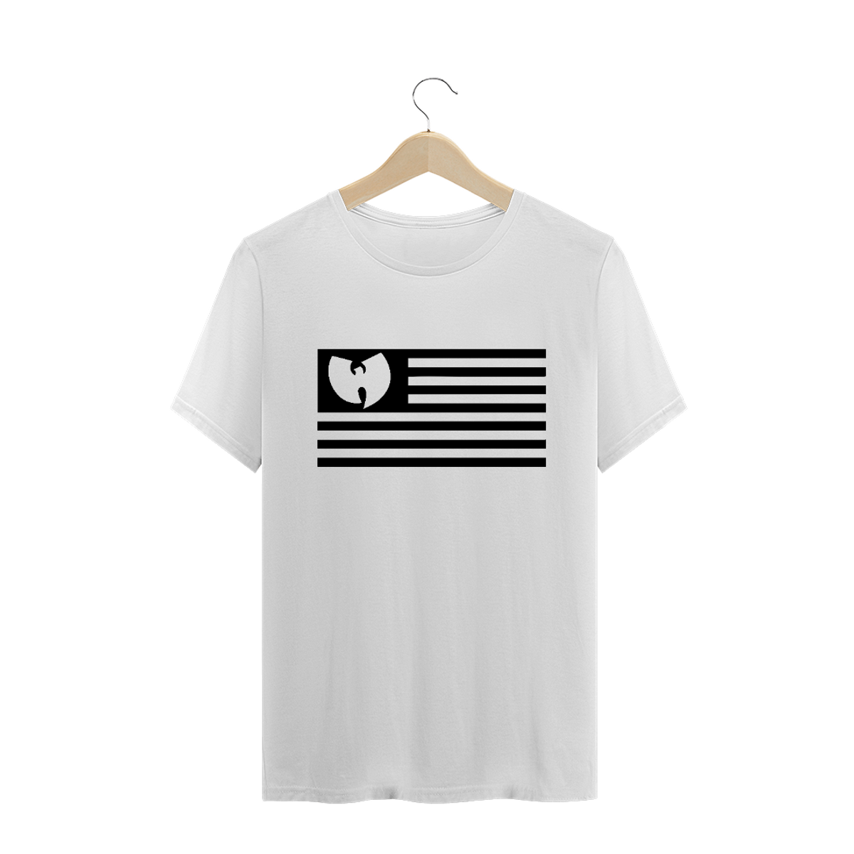 Nome do produto: Camiseta de Malha PLUS SIZE Wu Tang Clan Flag Invertida