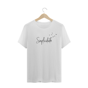 Camiseta Simplicidade (Série palavras - fonte preta)