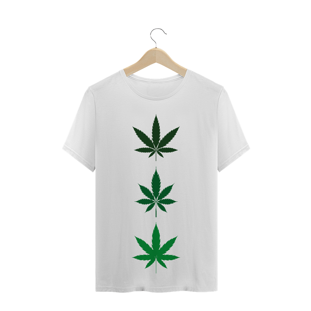 Nome do produtoT-Shirt 3 Folhas Verdes