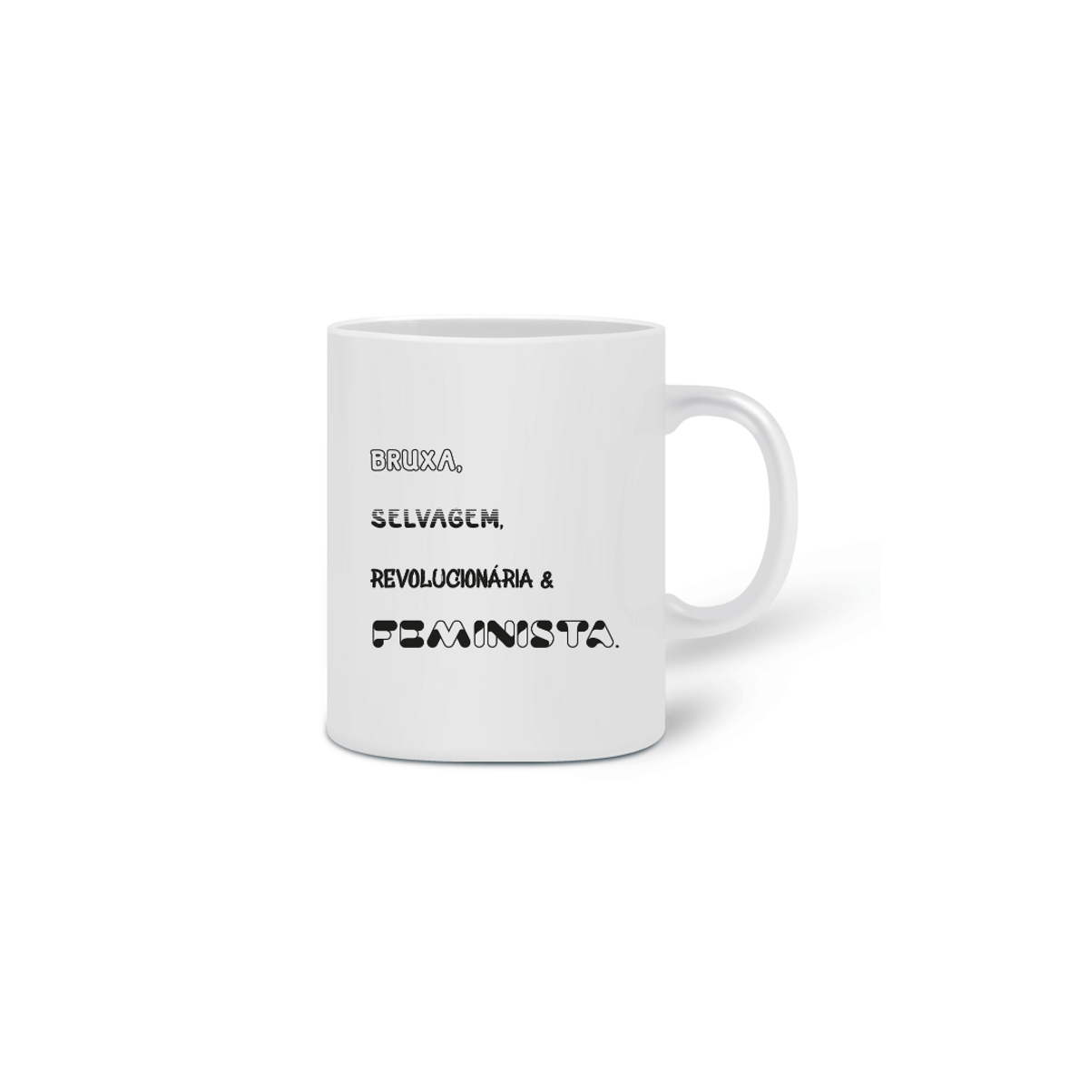 Nome do produtoCaneca Bruxa, Selvagem, Revolucionária & Feminista