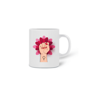 Nome do produtoCaneca Feminismo Flor