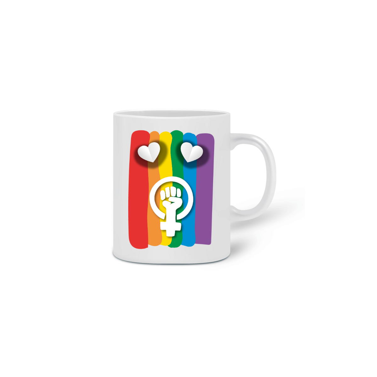 Nome do produtoCaneca LGBTQIA+, Feminismo e Amor