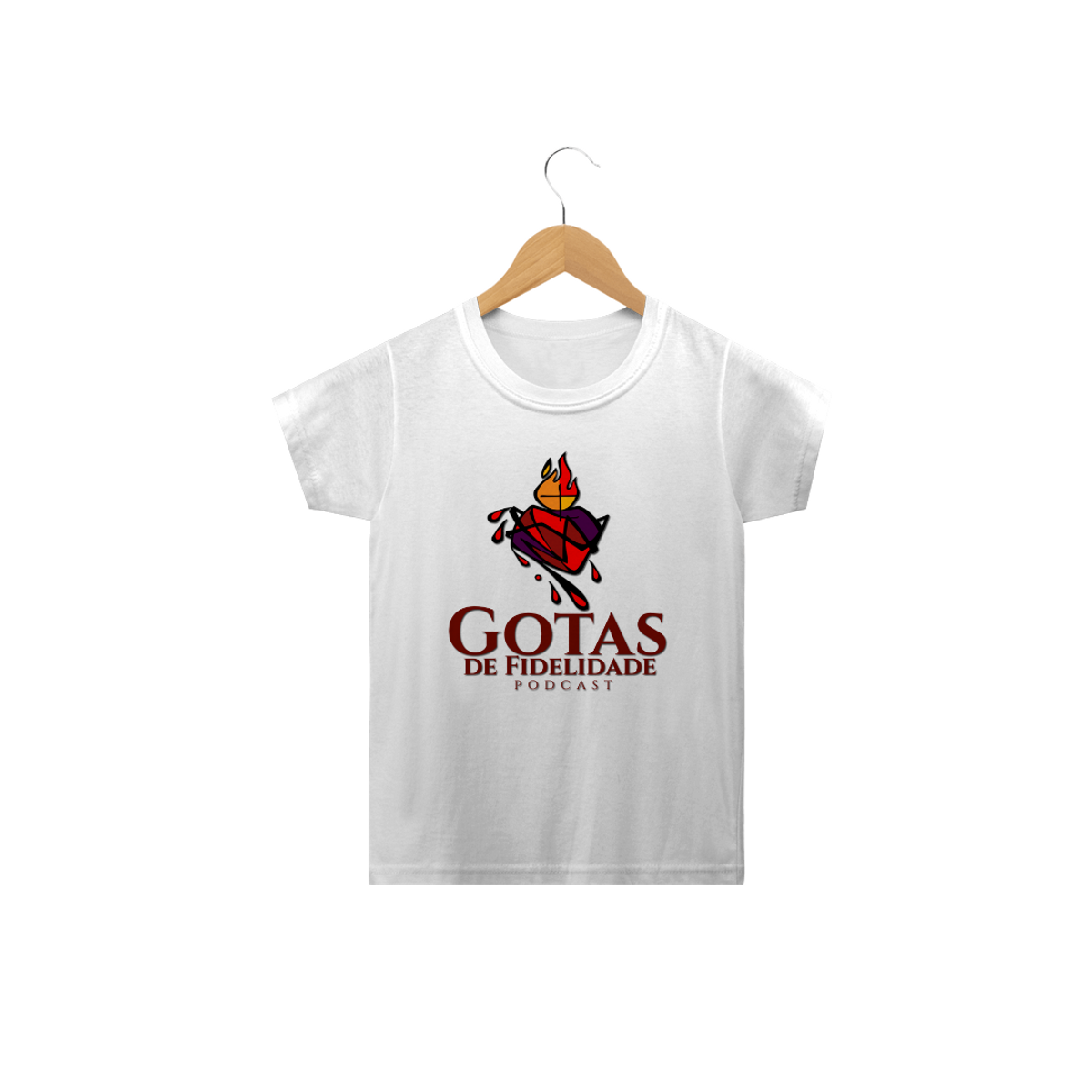 Nome do produto: Camiseta Infantil Gotas de Fidelidade