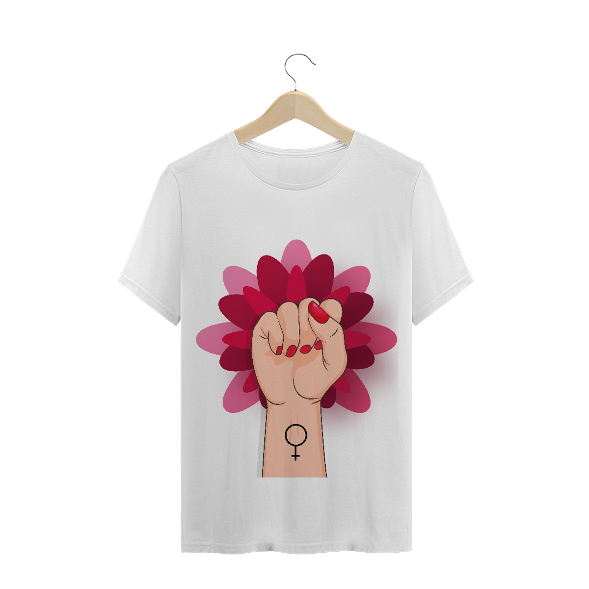 Nome do produtoT-Shirt Feminismo Flor