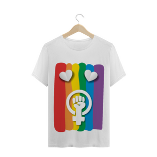 Nome do produtoT-Shirt LGBTQIA+, Feminismo e Amor