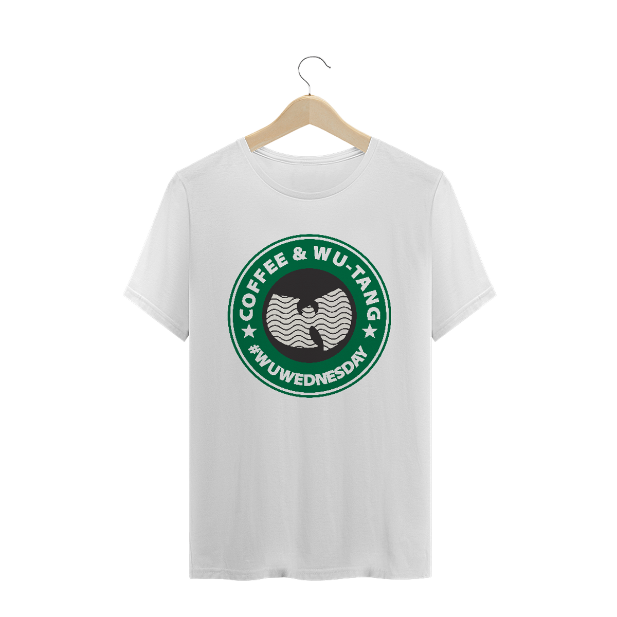 Nome do produto: Camiseta de Malha Quality Wu Tang Clan Cofee #WuWednesday