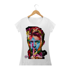 David Bowie! Camisa Feminina Baby Long Quality