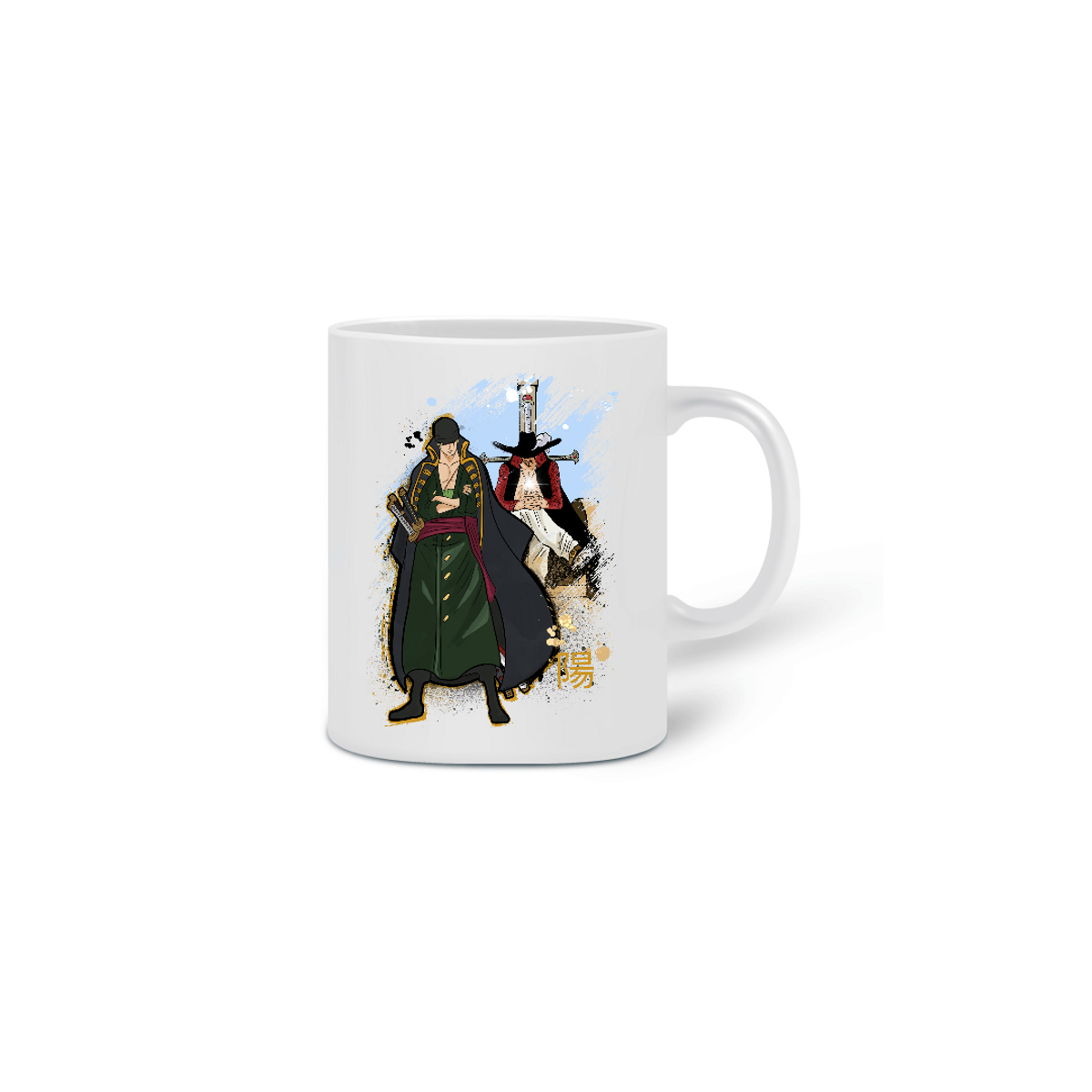 Nome do produto: PaulaYaang - Caneca - Zoro/Mihawk