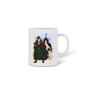 Nome do produtoPaulaYaang - Caneca - Zoro/Mihawk