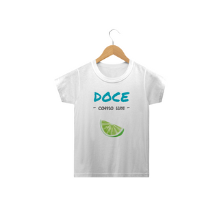Camiseta Classic Infantil Masculino Estampa Frase - Doce como um Limão