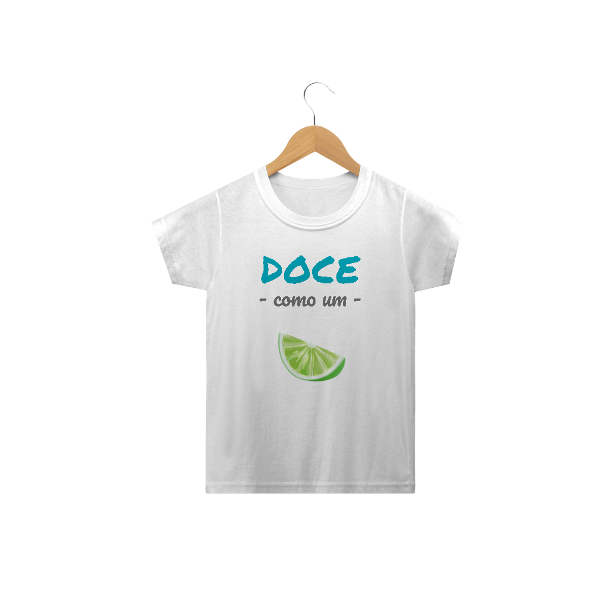 Nome do produto: Camiseta Classic Infantil Masculino Estampa Frase - Doce como um Limão