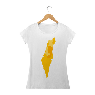 Camisa Feminina Mapa Israel