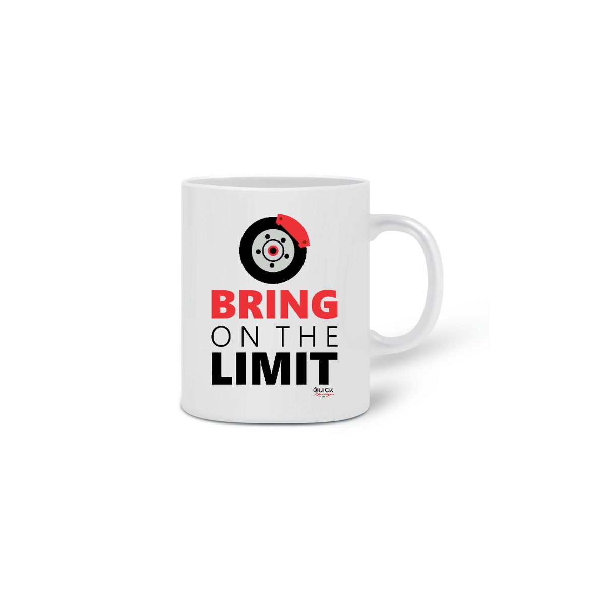 Nome do produto: Caneca cerâmica 320ml Quick Racing | Bring on the limit