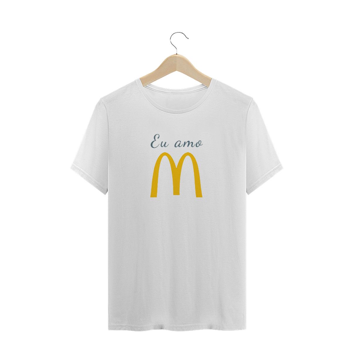 Nome do produto: Camiseta Quality Estampa Frase Eu amo McDonald\'s
