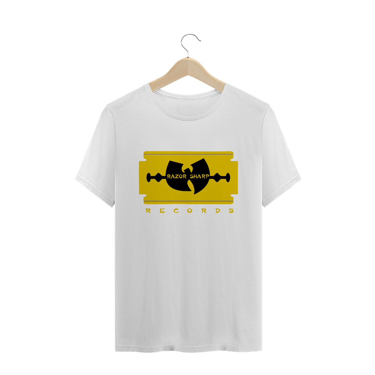 Nome do produto: Camiseta de Malha Prime Wu Tang Logo Razor Sharp
