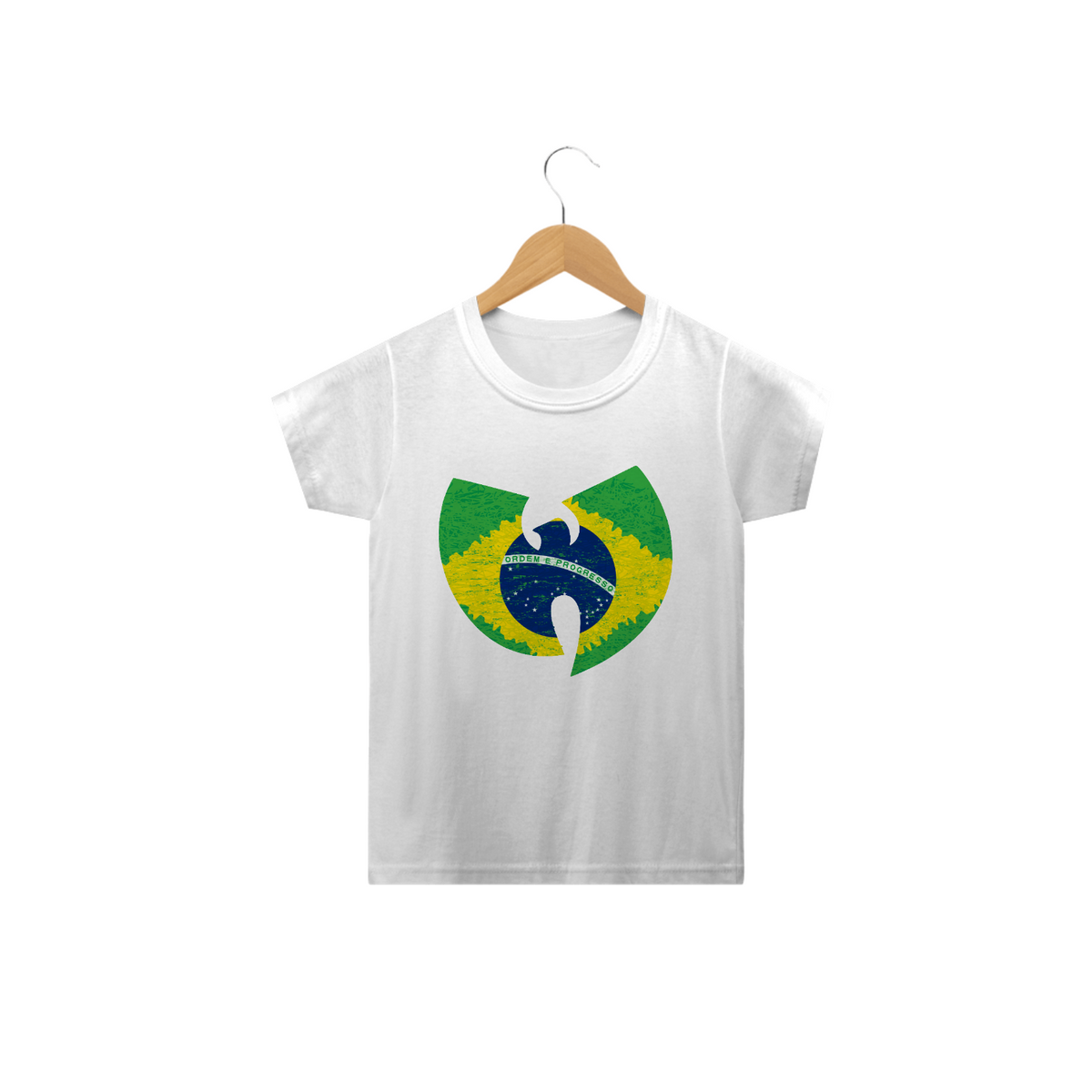 Nome do produto: Camiseta Infantil Wu Tang Clan Logo Brasil