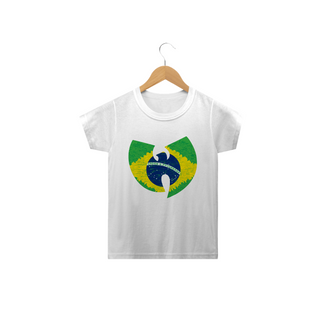 Camiseta Infantil Wu Tang Clan Logo Brasil