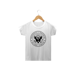 Nome do produtoCamiseta Infantil Wu Tang Clan Logo Preto Presidents Are Temporary 