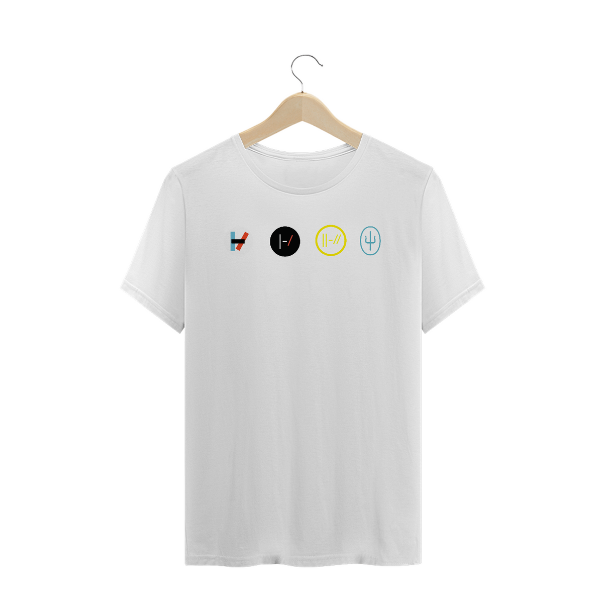 Nome do produto: Camiseta Twenty One Pilots - Logos - Várias cores