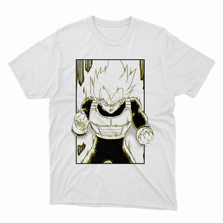 Camiseta Branca Dragon Ball Vegeta