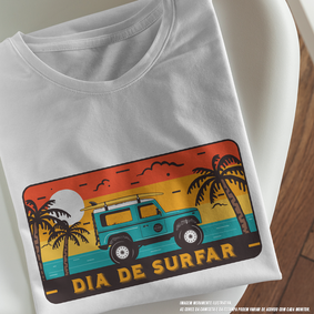 Camiseta Feminina Dia de Surfar