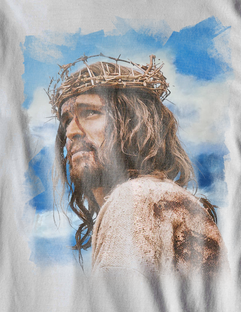 Nome do produtoCamiseta Jesus e a coroa - (Unissex)