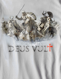 Nome do produtoCamiseta DEUS VULT - As Cruzadas - (unissex)