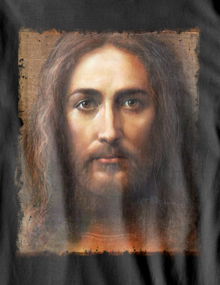 Nome do produtoCamiseta Jesus e o rosto do Sudário - (unissex)