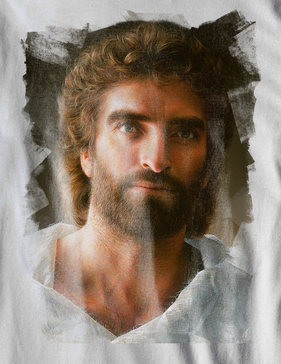 Nome do produtoCamiseta Jesus, a Face do Cristo - (unissex)