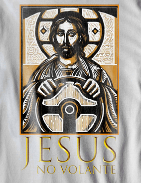 Camiseta Jesus no Volante - (unissex)