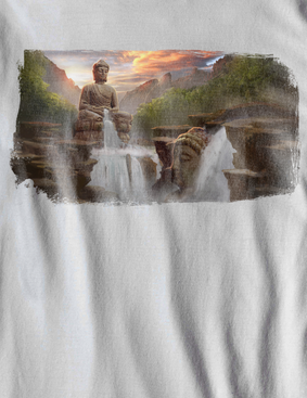 Camiseta A Cachoeira de Buda - (unissex)