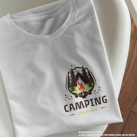 Camiseta Masculina Camping Estilo de Vida