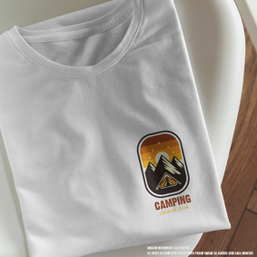 Camiseta Masculina Camping Estilo de Vida 