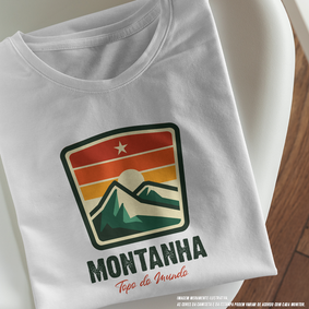 Camiseta Masculina Montanha Topo do Mundo