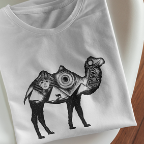 Camiseta Masculina Camelo do Egito 