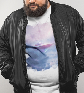 Camiseta Plus Size - OVNI - (unissex)