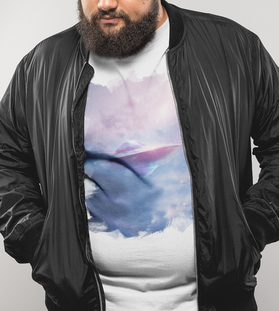 Nome do produtoCamiseta Plus Size - OVNI - (unissex)