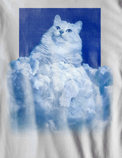 Nome do produtoCamiseta Gato Celeste - (unissex)