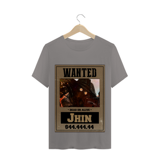 Nome do produtoCamiseta Jhin LoL Wanted 4 Cores