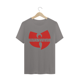 Nome do produtoCamiseta de Malha Quality Wu Tang Clan Logo Texto Tradicional Vermelho