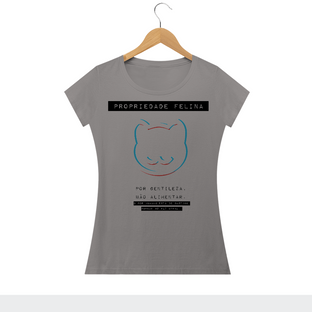 Nome do produtoCamiseta Feminina Propriedade Felina