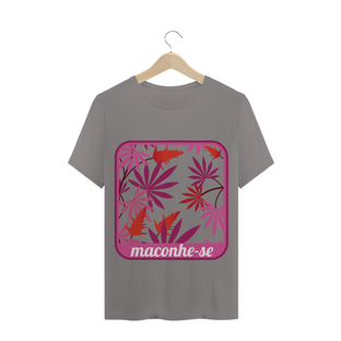 Nome do produtoT-Shirt Maconhe-se Rosa