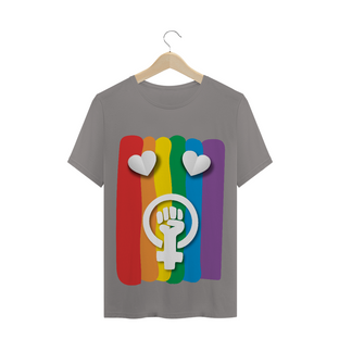 Nome do produtoT-Shirt LGBTQIA+, Feminismo e Amor