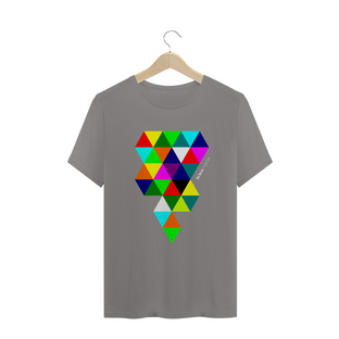 Nome do produtoTriângulos Coloridos, Camiseta Masculina, Bluza.com.br