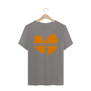 Nome do produtoCamiseta de Malha Quality Wu Tang Clan Logo Texto Tradicional Laranja