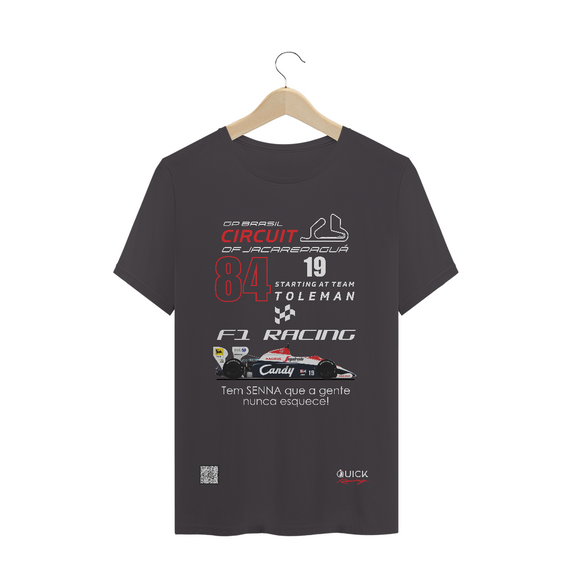 T-Shirt Estonada Quick Racing | Estréia na F1 pela Toleman 1984.