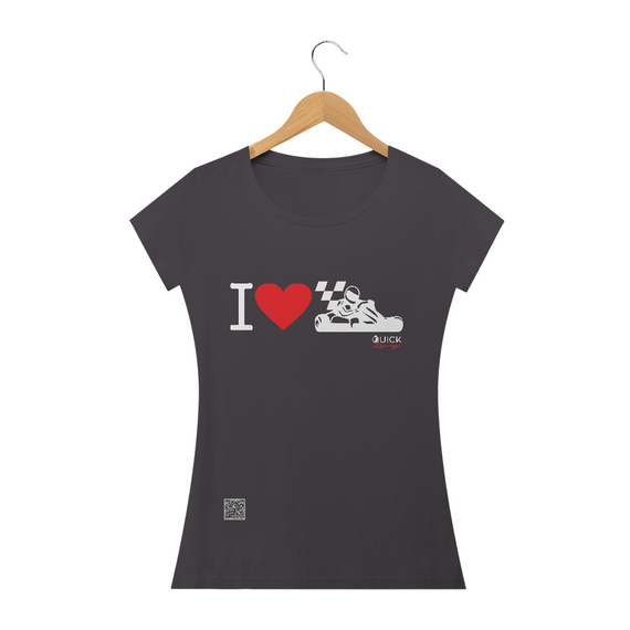 T-Shirt Baby Long Estonada Quick Racing | I love kart.