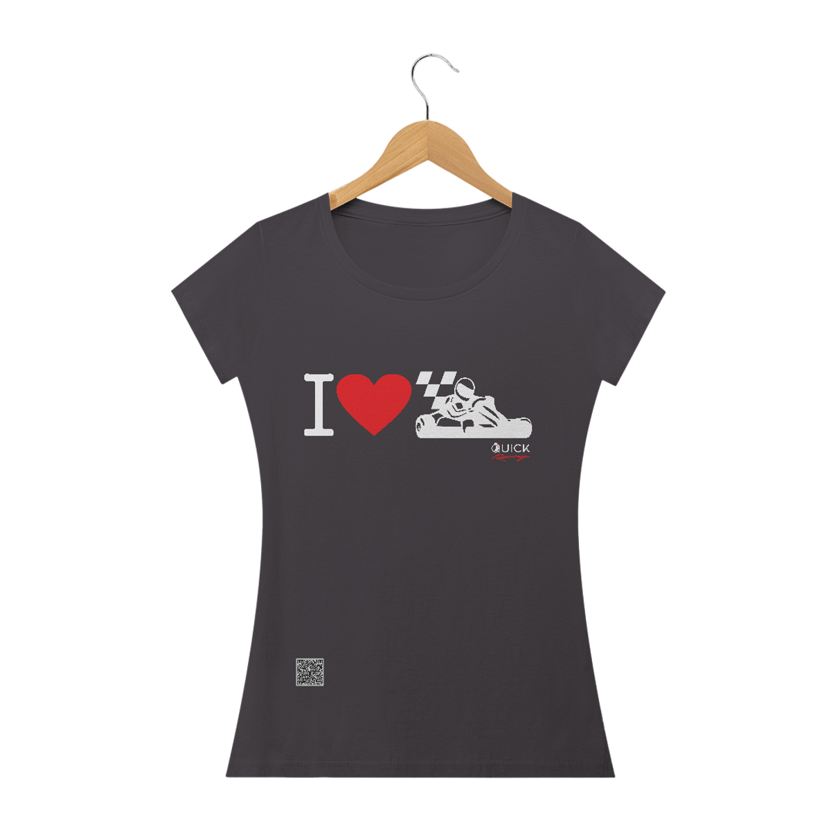 Nome do produto: T-Shirt Baby Long Estonada Quick Racing | I love kart.